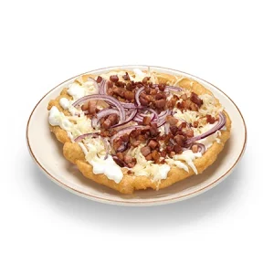 Langosh Hell's Kitchen style with bacon