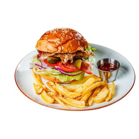 BBQ hamburger BBQ hamburger