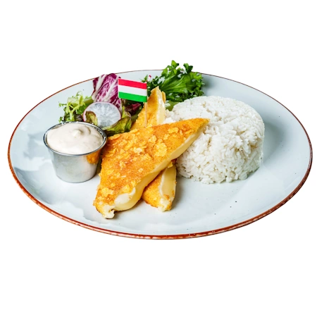 Rántott sajt tartármártással Rántott sajt tartármártással