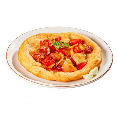 Lecsós lángos Lecsós lángos