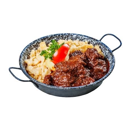 Marhapörkölt nokedlivel Marhapörkölt nokedlivel