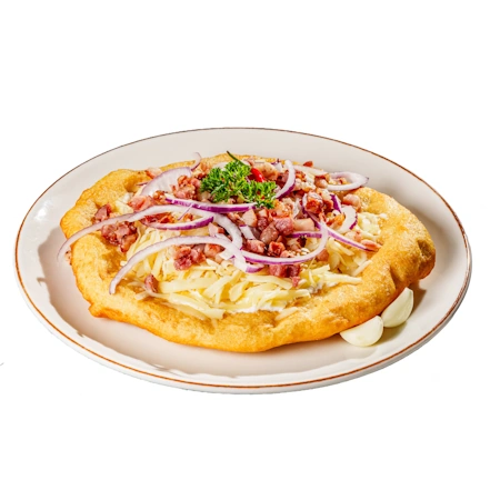 Nagy Fa-Tál lángos baconnel Nagy Fa-Tál lángos baconnel