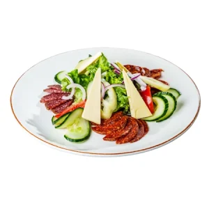 Traditional hungarian charcuterie board