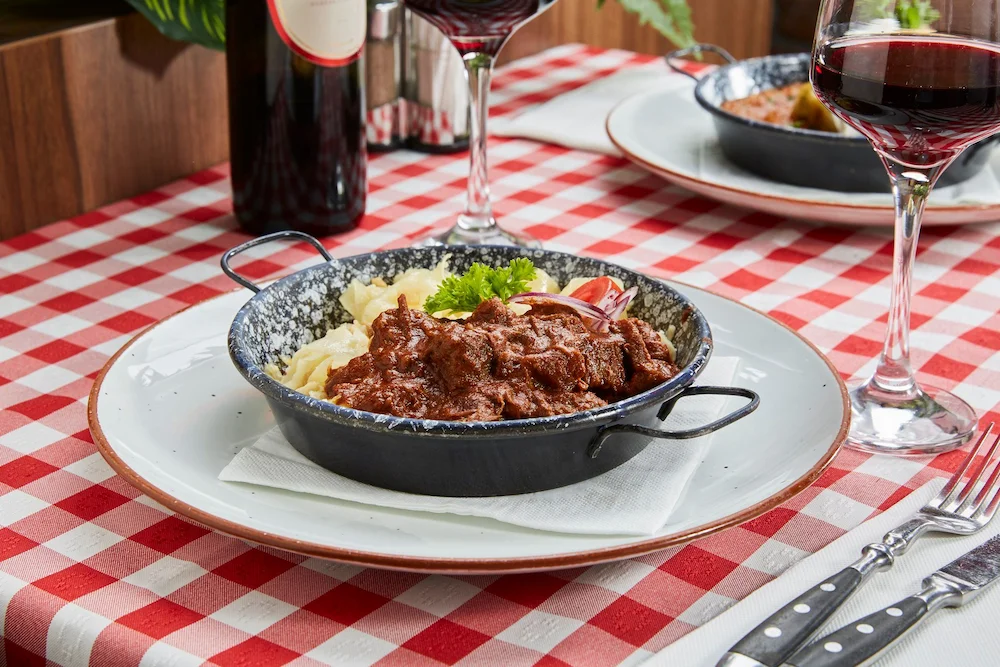 Traditional Hungarian Beef Stew